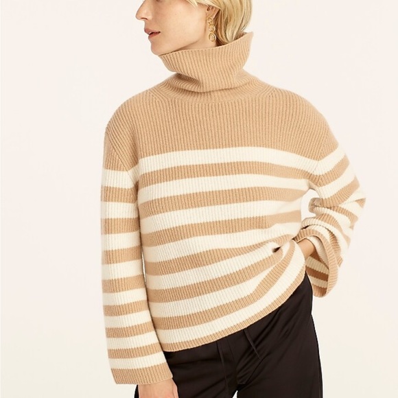 J. Crew Wool/Cashmere Stripe Sweater 2x - Picture 2 of 6